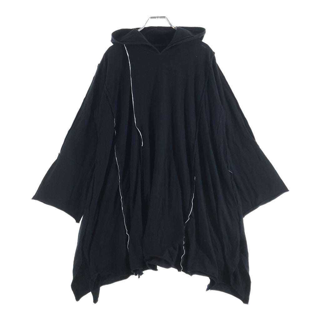 B Yohji Yamamoto(ビー ヨウジヤマモト) 18AW スイッチフードプルオーバーカットソー ブラック NV-T60-074