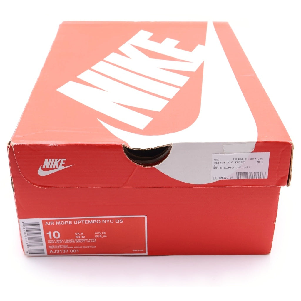 NIKE(ナイキ) AIR MORE UPTEMPO NEW YORK エア モア アップテンポ ニューヨーク ハイカットスニーカー グレー US10/28cm AJ3137-001