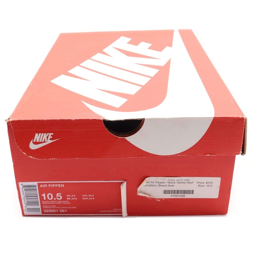 NIKE(ナイキ) 【観賞用 2015年製】 AIR PIPPEN BLACK VARSITY RED エア ピッペン ブラック バーシティ レッド ハイカットスニーカー ブラック US10.5/28.5cm 325001-061