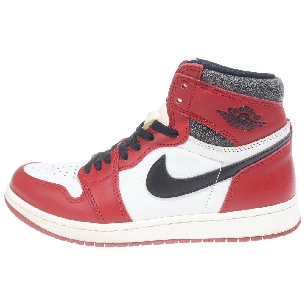 NIKE(ナイキ) AIR JORDAN 1 HIGH OG CHICAGO LOST & FOUND エアジョーダン1 シカゴ ロスト&ファウンド ハイカットスニーカー US8.5/26.5cm レッド DZ5485-612