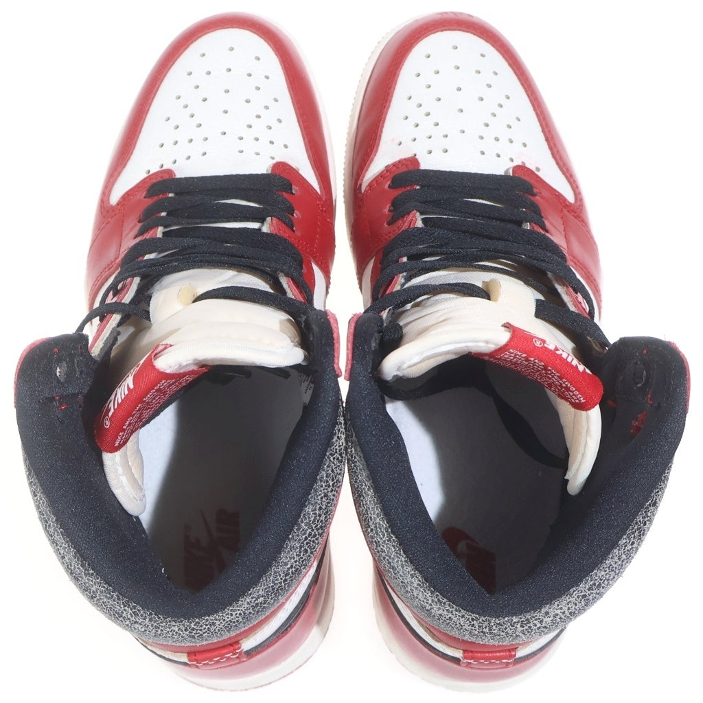 NIKE(ナイキ) AIR JORDAN 1 HIGH OG CHICAGO LOST & FOUND エアジョーダン1 シカゴ ロスト&ファウンド ハイカットスニーカー US8.5/26.5cm レッド DZ5485-612