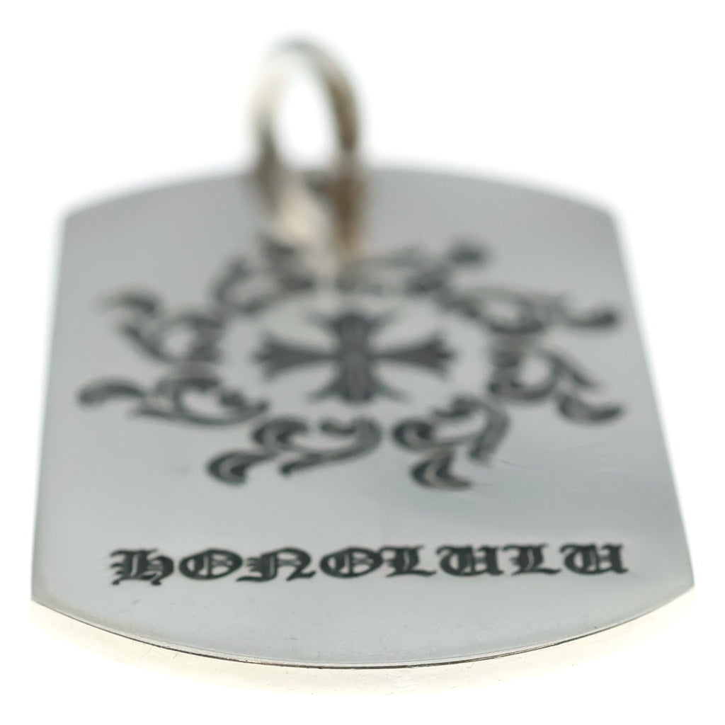 CHROME HEARTS(クロムハーツ) D TAG LRG LTD ホノルル限定 ラージドッグタグ ネックレストップ シルバー