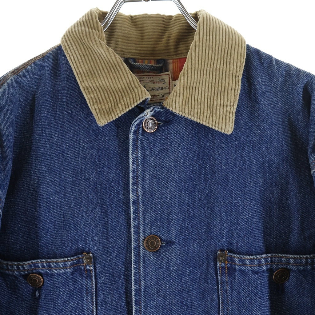 POLO RALPH LAUREN(ポロラルフローレン) 80S 裏地チェック デニムジャケット インディゴ