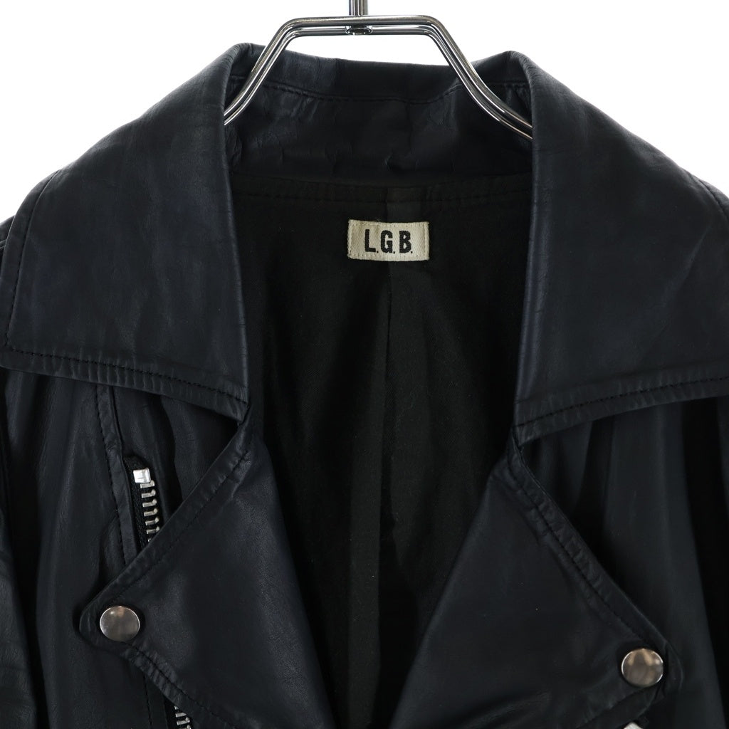 L.G.B.(ルグランブルー) BIKERS JK バイカーズ レザー ライダース ジャケット ブラック