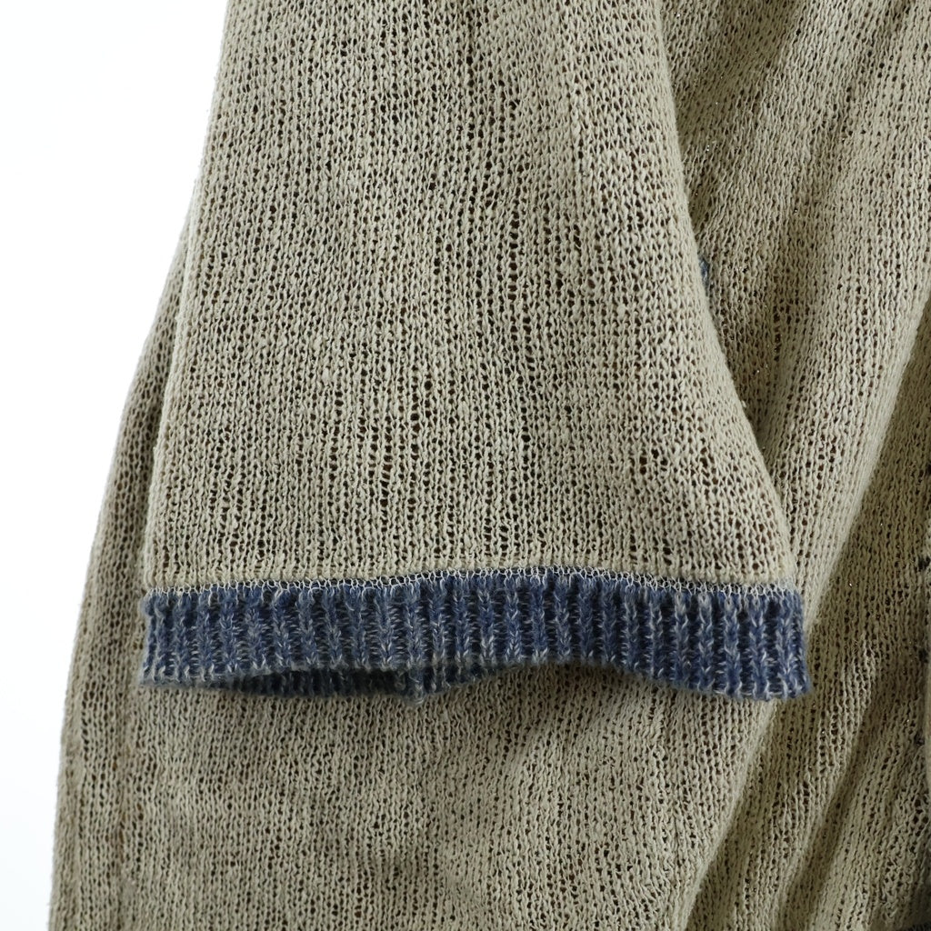 Yohji Yamamoto POUR HOMME(ヨウジヤマモト プールオム) 22SS みんな辞めちゃってカーディガンニット ホワイト HG-K74-374