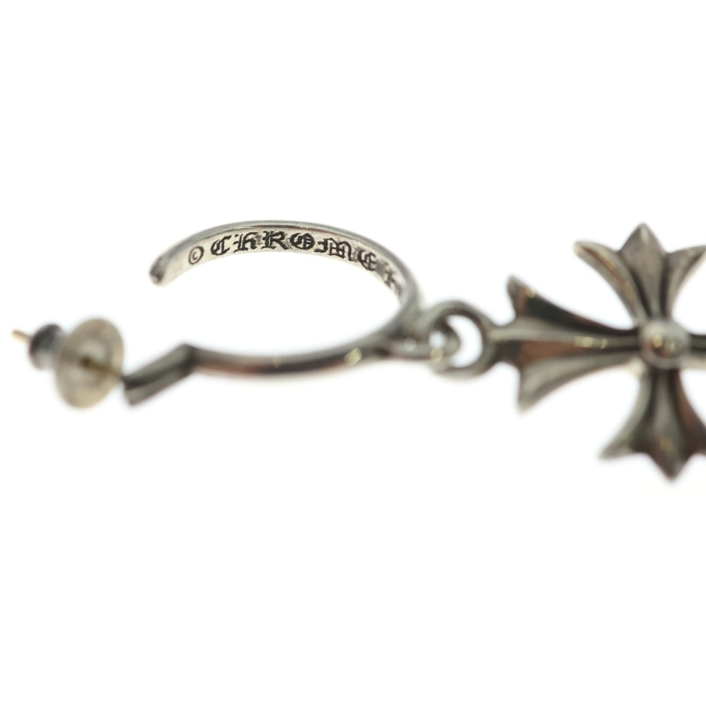 CHROME HEARTS(クロムハーツ) TINY CH CROSS タイニーCHクロス フープピアス シルバー BCA115