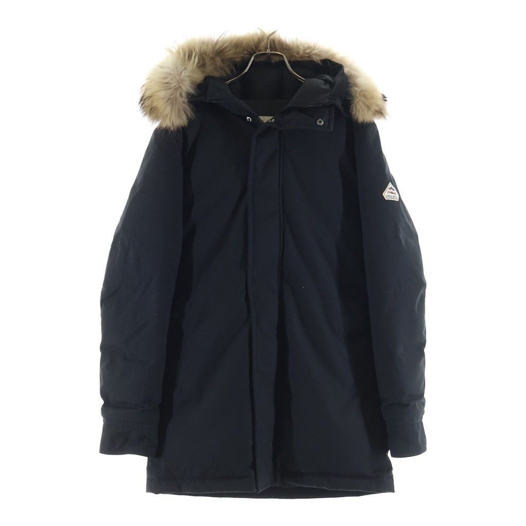 PYRENEX(ピレネックス) 19AW ANNECY FUR アヌシー ジップアップ ファー付き ナイロン ダウンジャケット ブラック CFJPN1800015