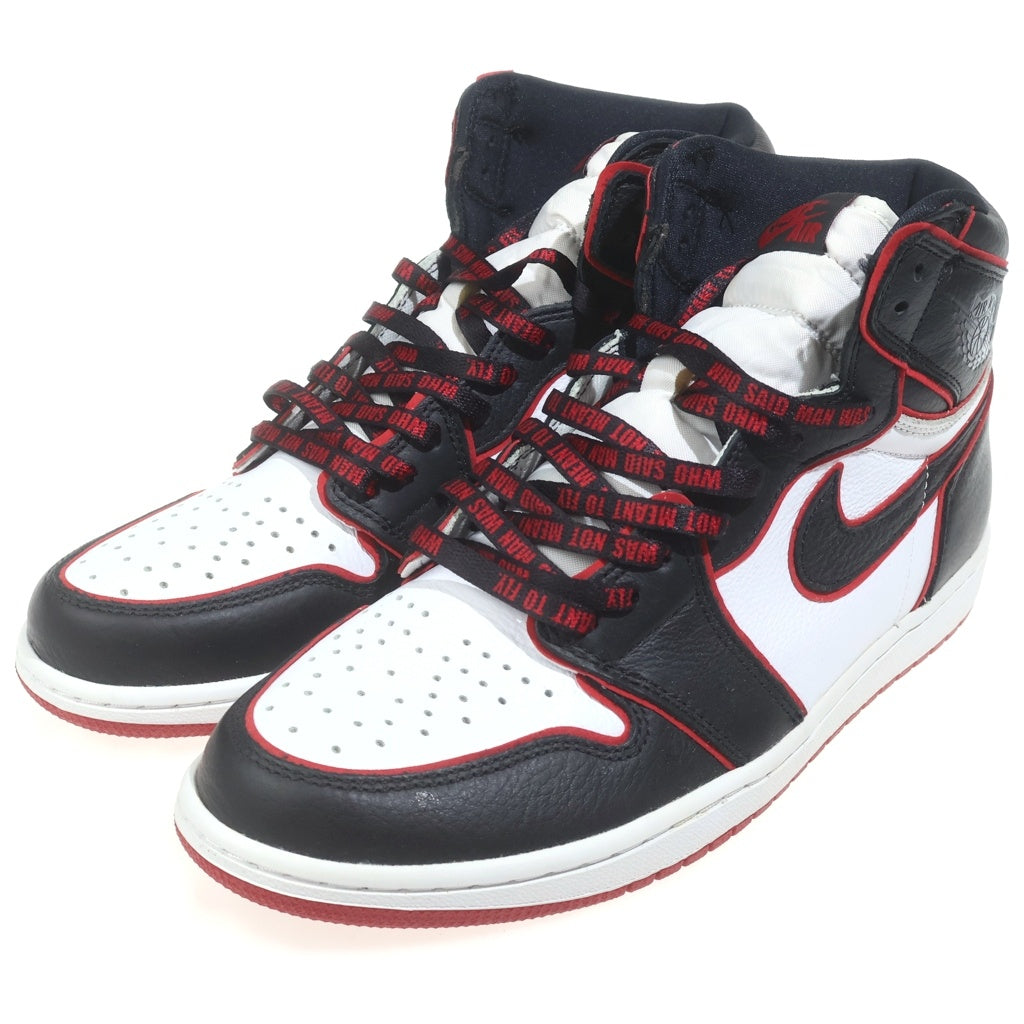 NIKE(ナイキ) AIR JORDAN1 HIGH OG BLOOD LINEエアジョーダン1 ハイカットスニーカー ブラッドライン ブラック/レッド US10.5/28.5cm 555088-062