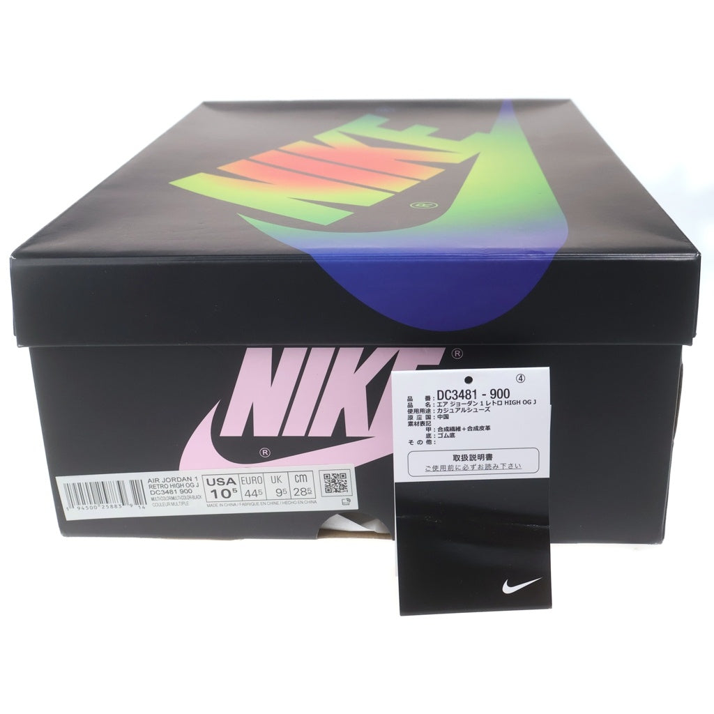 NIKE(ナイキ) ×J BALVIN AIR JORDAN 1 HIGH OG J・バルヴィン エアジョーダン1 ハイ OG ハイカットスニーカー マルチ US10.5/28.5cm DC3481-900