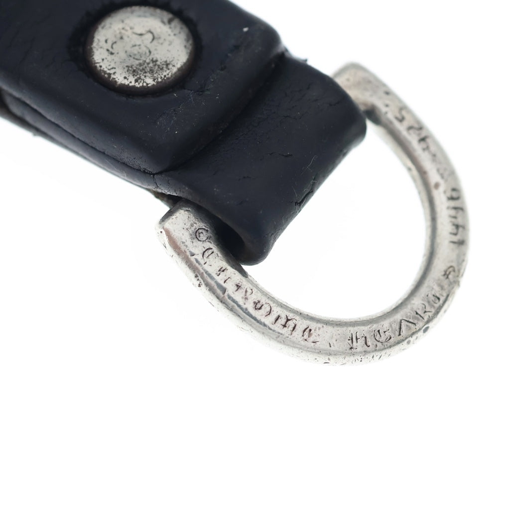 CHROME HEARTS(クロムハーツ) BELT LOOP D RING Dカンクロスボールボタンベルトループ シルバー/ブラック