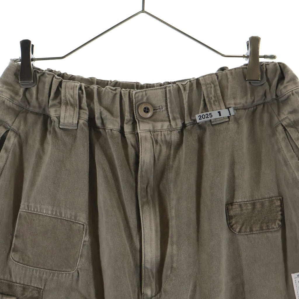 MAISON MIHARAYASUHIRO(メゾンミハラヤスヒロ) 25SS REPAIR CARGO TROUSER リペア カーゴ トラウザー パンツ カーキ A14PT053
