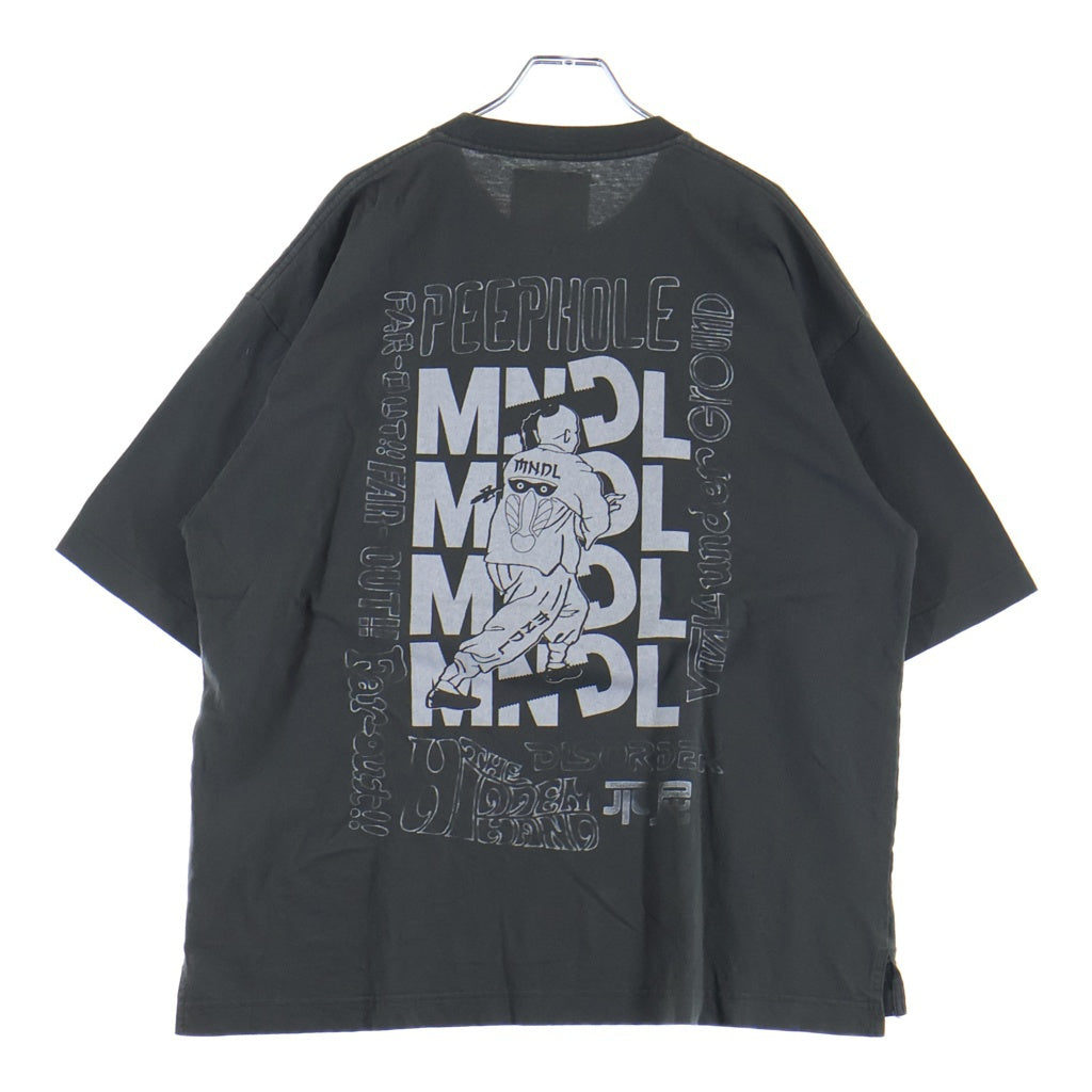 MAISON MIHARAYASUHIRO(メゾンミハラヤスヒロ) ヴィンテージ加工 ダックプリント ディストレスド クルーネック 半袖Tシャツ カットソー グレー C11TS503
