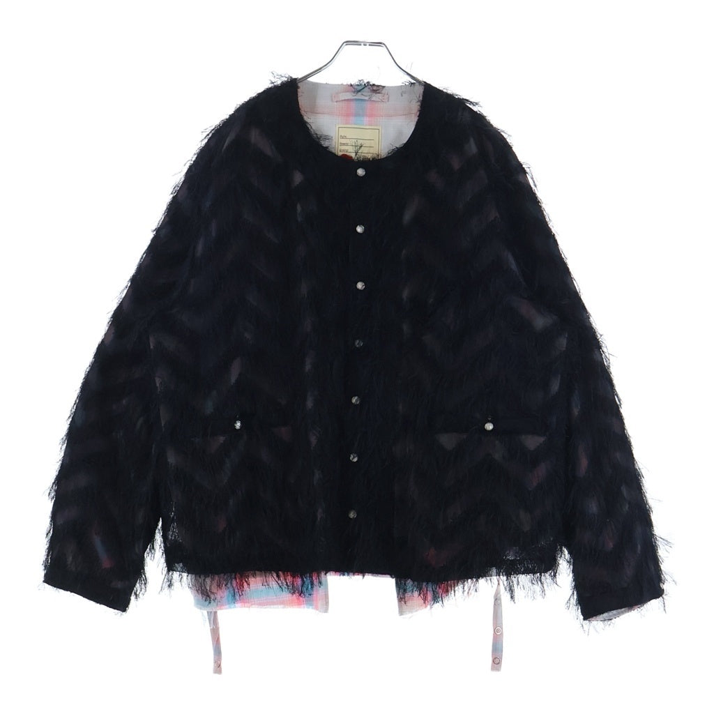 SEVESKIG(セヴシグ) 25SS REVERSIBLE FAIRY JACKET リバーシブルジャケット ブラック/ピンク JK-SV-NGS-1008