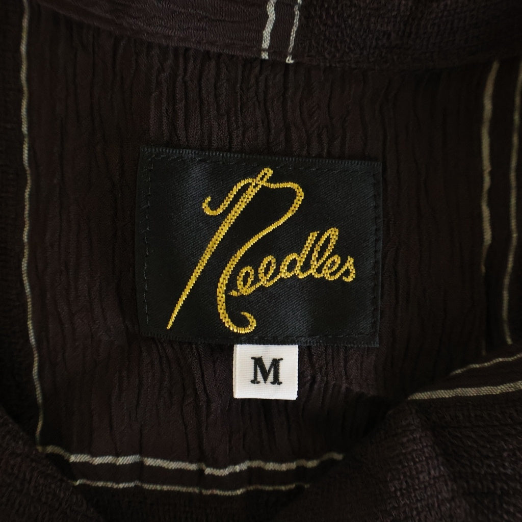 Needles(ニードルス) CABANA SHIRT カバナ 半袖シャツ ブラウン SX292