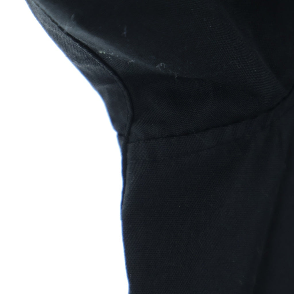 WILDSIDE YOHJI YAMAMOTO(ワイルドサイド ヨウジ ヤマモト) FLOWER EMBROIDERY SWINGTOP フラワー エンブロイダリー スウィングトップ ジップアップ ジャケット ブラック WO-Y03-903