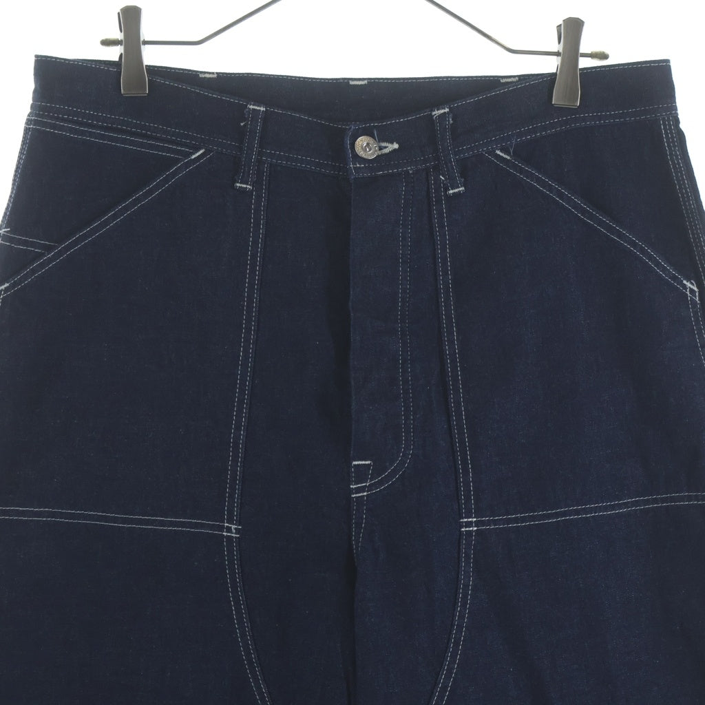 SEVESKIG(セヴシグ) 25AW CLASSIC DOUBLE KNEE PAINTER WIDE PANTS クラシック ペインター ニー ワイド パンツ インディゴ PT-SV-NGA-1010