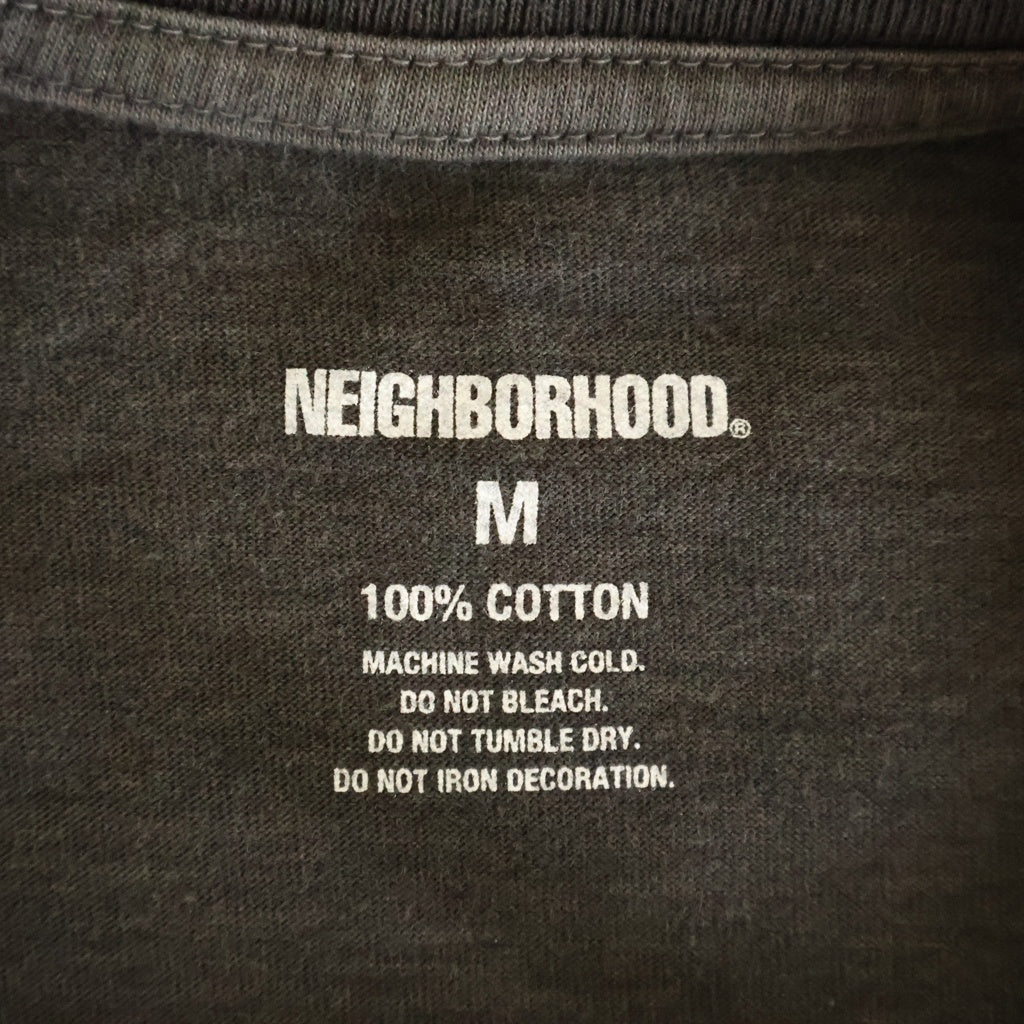 NEIGHBORHOOD(ネイバーフッド) グラフィックプリント クルーネック 長袖Tシャツ カットソー ブラウン 252PCNH-LT14