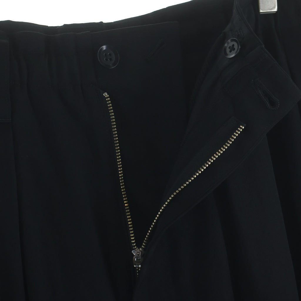 Ground Y(グラウンドワイ) WOOL GABARDINE BALLOON PANTS ウール ギャバジン バルーン パンツ ブラック GO-P03-100