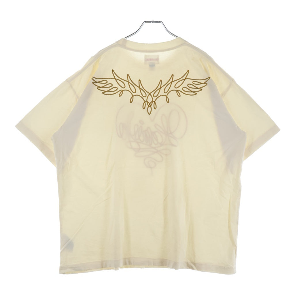 KAMIYA(カミヤ) 24SS ロープ グラフィック プリント クルーネック 半袖Tシャツ カットソー G13TS070