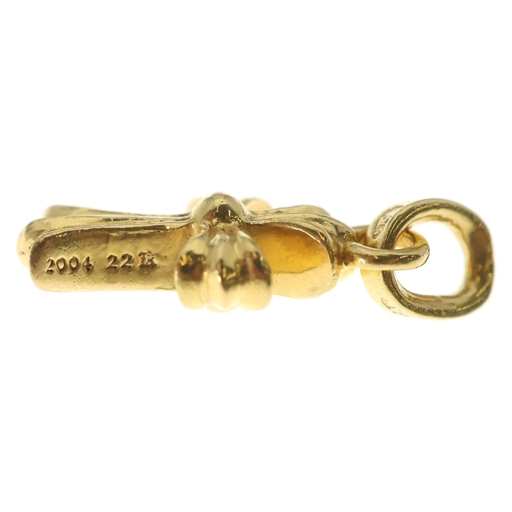 CHROME HEARTS(クロムハーツ) 22K CRS BBYFAT ベイビーファットクロス ペンダントトップ ゴールドBCA037