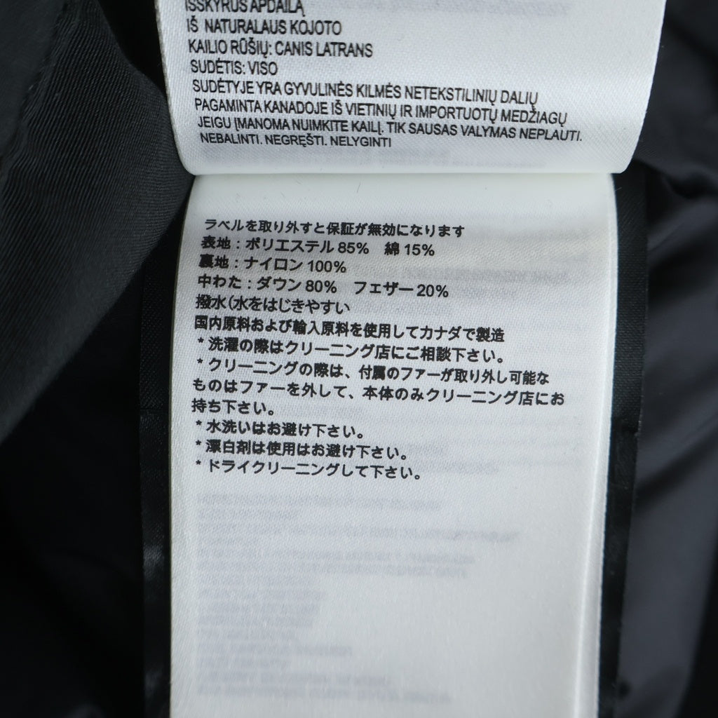 CANADA GOOSE(カナダグース) LANGFORD PARKA ラングフォード パーカー フーデッド ジップアップ ダウン ロング ジャケット コート ブラック 2062M