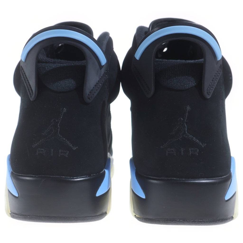 NIKE(ナイキ) AIR JORDAN 6 RETRO UNC エアジョーダン6 ハイカットスニーカー ブラック/ブルー US8.5/26.5cm 384664-006