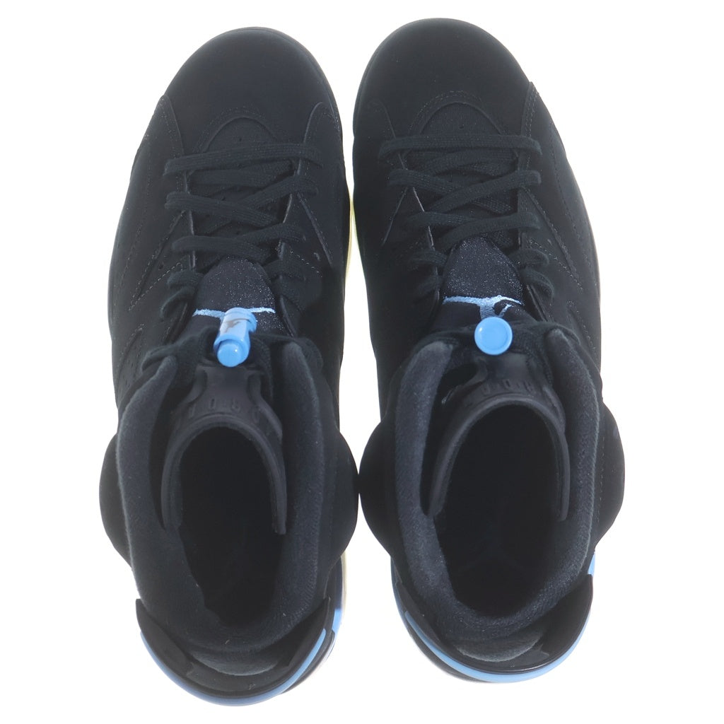 NIKE(ナイキ) AIR JORDAN 6 RETRO UNC エアジョーダン6 ハイカットスニーカー ブラック/ブルー US8.5/26.5cm 384664-006