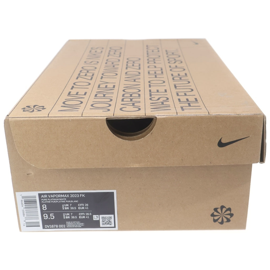 NIKE(ナイキ) AIR VAPORMAX 2023 FK エア ヴェイパーマックス 2023 フライニット ローカットスニーカー ホワイト/グレー US8/26cm DV1678-002