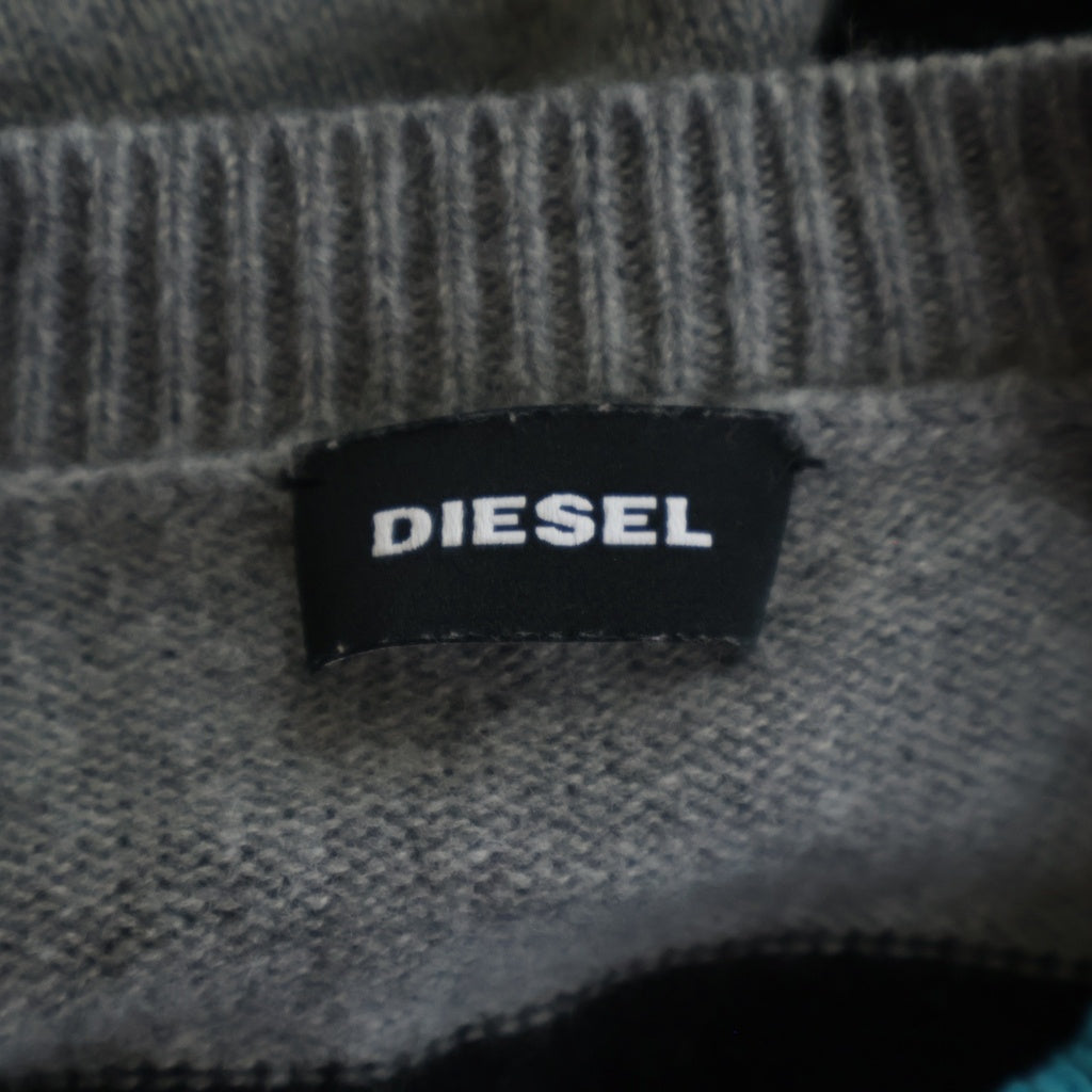 DIESEL(ディーゼル) K-JASPER KNIT SWWATER ジャスパー クルーネック 長袖ニット セーター カットソー マルチ
