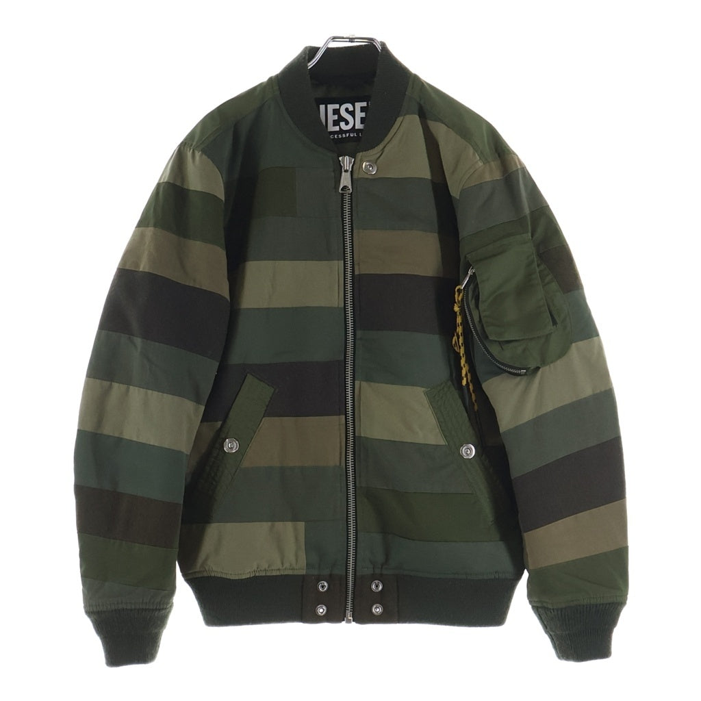 DIESEL(ディーゼル) 21SS J-UPPER-0ECAM ジップアップ ボンバージャケット カーキ A01628