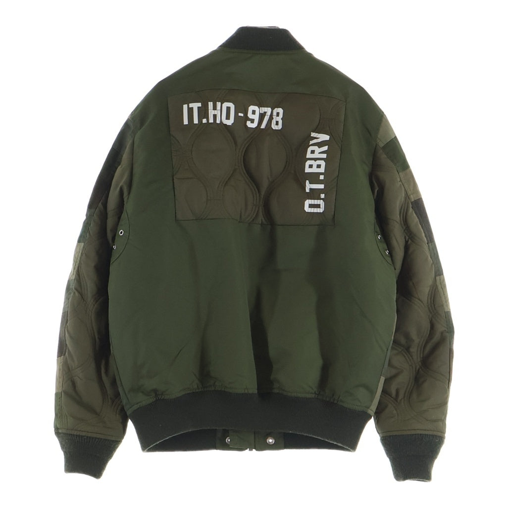 DIESEL(ディーゼル) 21SS J-UPPER-0ECAM ジップアップ ボンバージャケット カーキ A01628