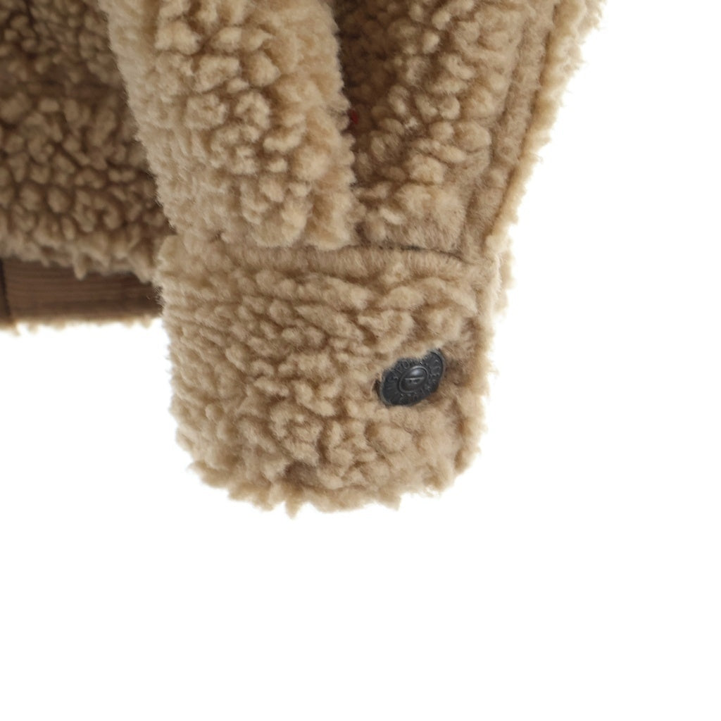 DIESEL(ディーゼル) W-GARY-0KAYY 刺繍ロゴ フード付き フリースジャケット ベージュ A00558