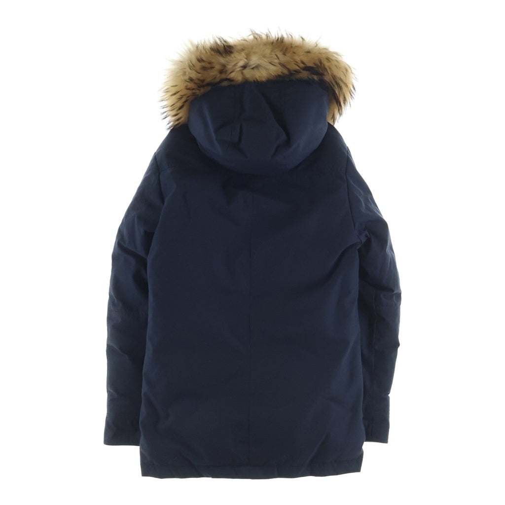 PYRENEX(ピレネックス) ANNECY FUR アヌシー ファーフード付き ジップアップ ダウンジャケット ネイビー HMM037P4004T2