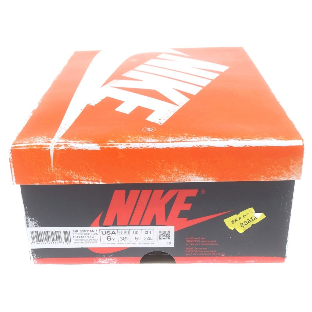 NIKE(ナイキ) AIR JORDAN 1 HIGH OG LOST & FOUND CHICAGO エア ジョーダン ロストアンドファウンド シカゴ ハイカットスニーカー レディース US6Y/24cm FD1437-612