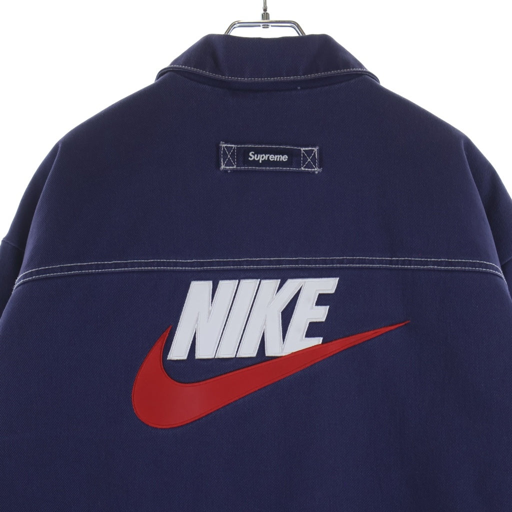 SUPREME(シュプリーム) ×Nike Double Zip Quilted Work Jacket ダブルジップ ワークジャケット ネイビー AR5566-410