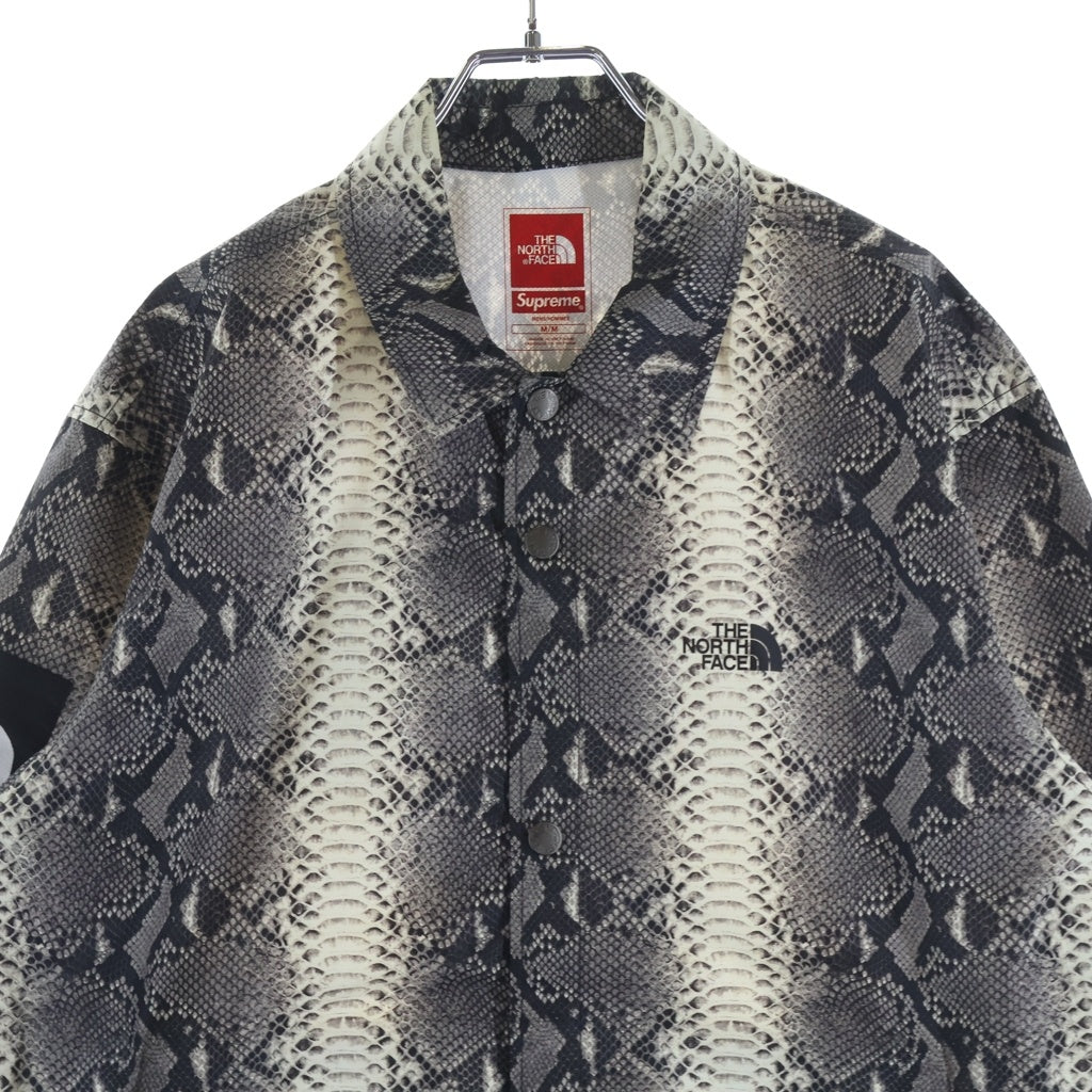 SUPREME(シュプリーム) 18AW ×THE NORTH FACE Snakeskin Taped Seam Coaches Jacket ザ ノースフェイス スネークスキン テープド シーム コーチジャケット グレー NP11803I