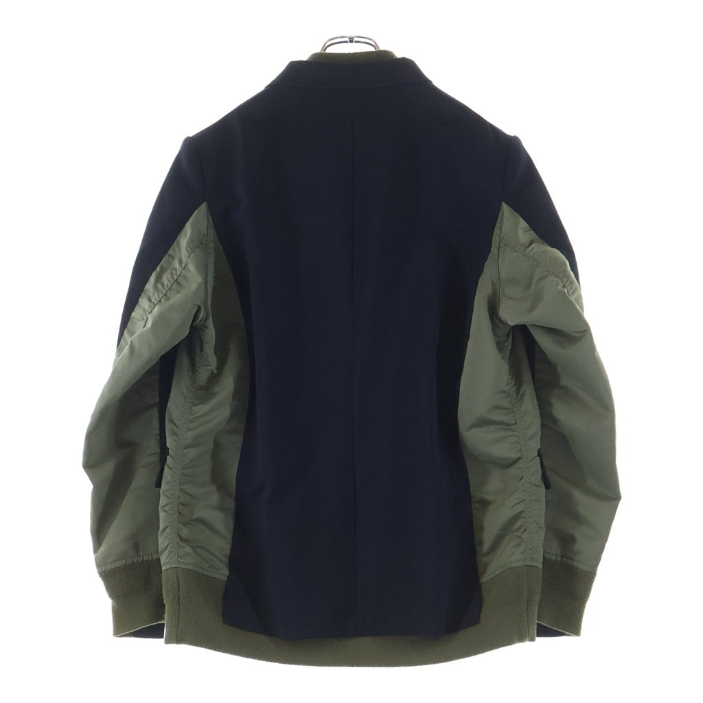 Sacai(サカイ) 21SS SUITING MA-1 ドッキング スーチング ブレザー テーラードジャケット ブルゾン 21-02456M