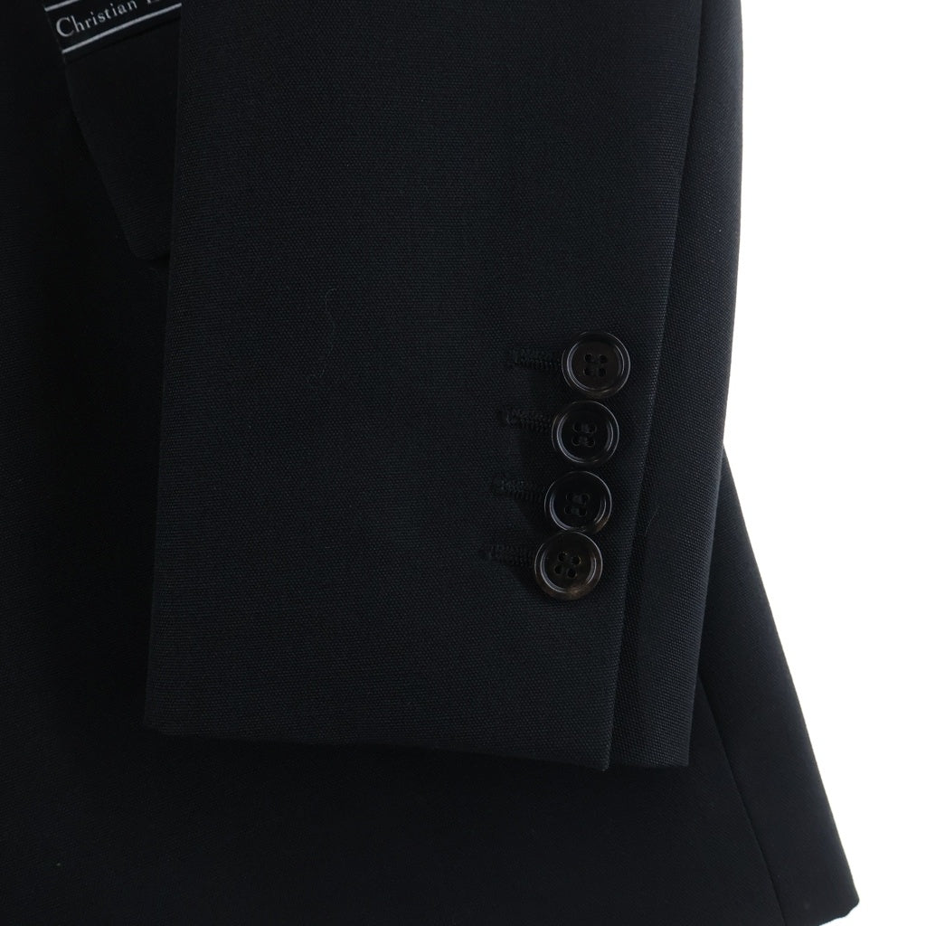 Dior HOMME(ディオールオム) 18AW ウール モヘア アトリエ テープロゴ テーラードジャケット ブラック 833C236X4286 833C236X4286