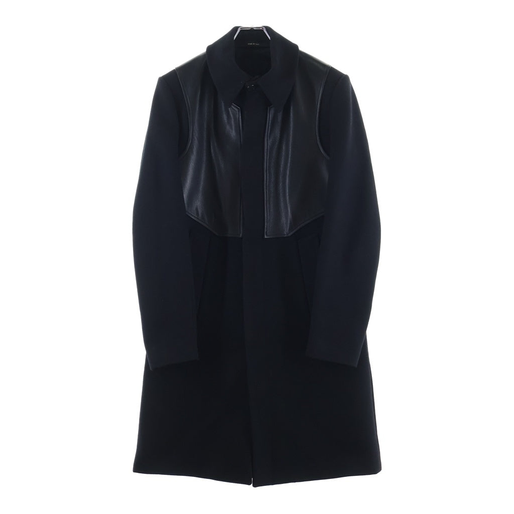 GIVENCHY(ジバンシィ) リカルドティッシ レザー切り替え ピーコート ブラック 141290-2912 141290-2912