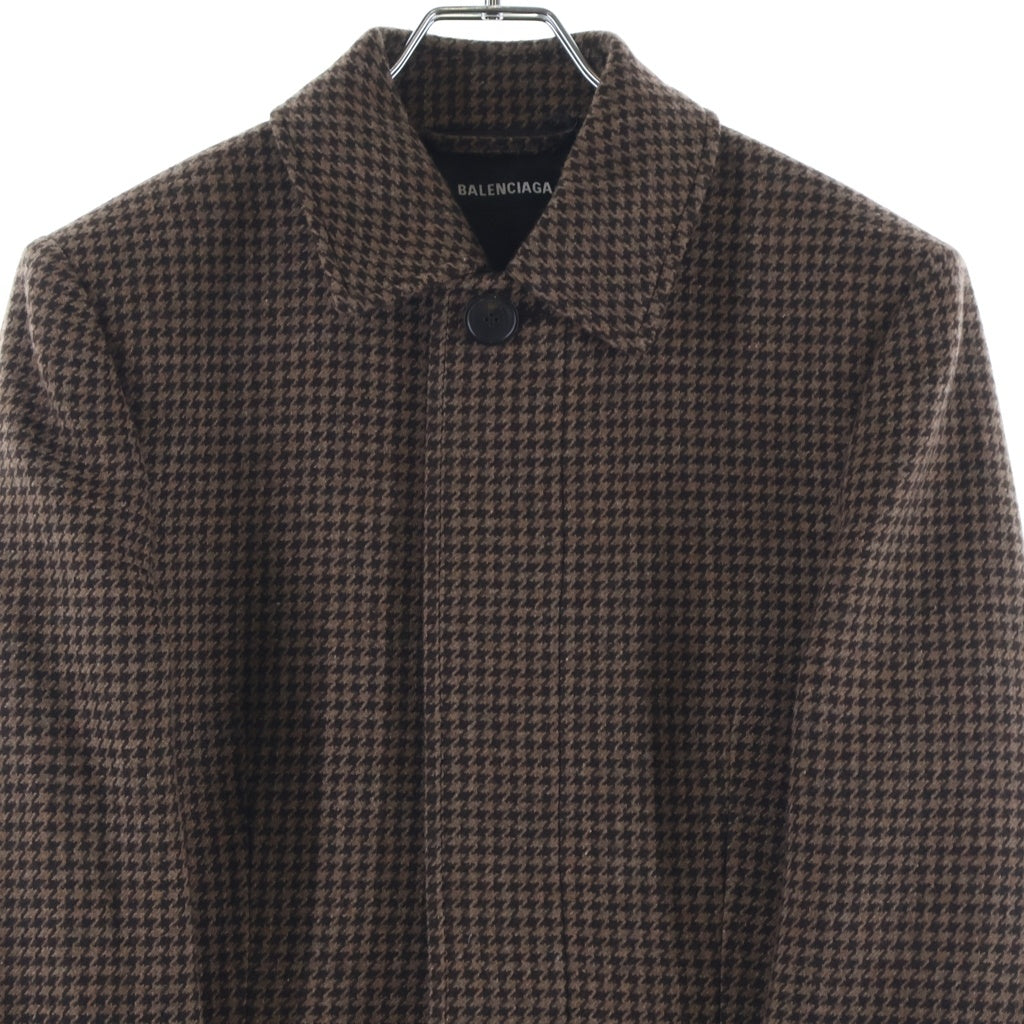 BALENCIAGA(バレンシアガ) 19AW 千鳥格子柄 ウール ロングコート 583834 TFU07 583834 TFU07