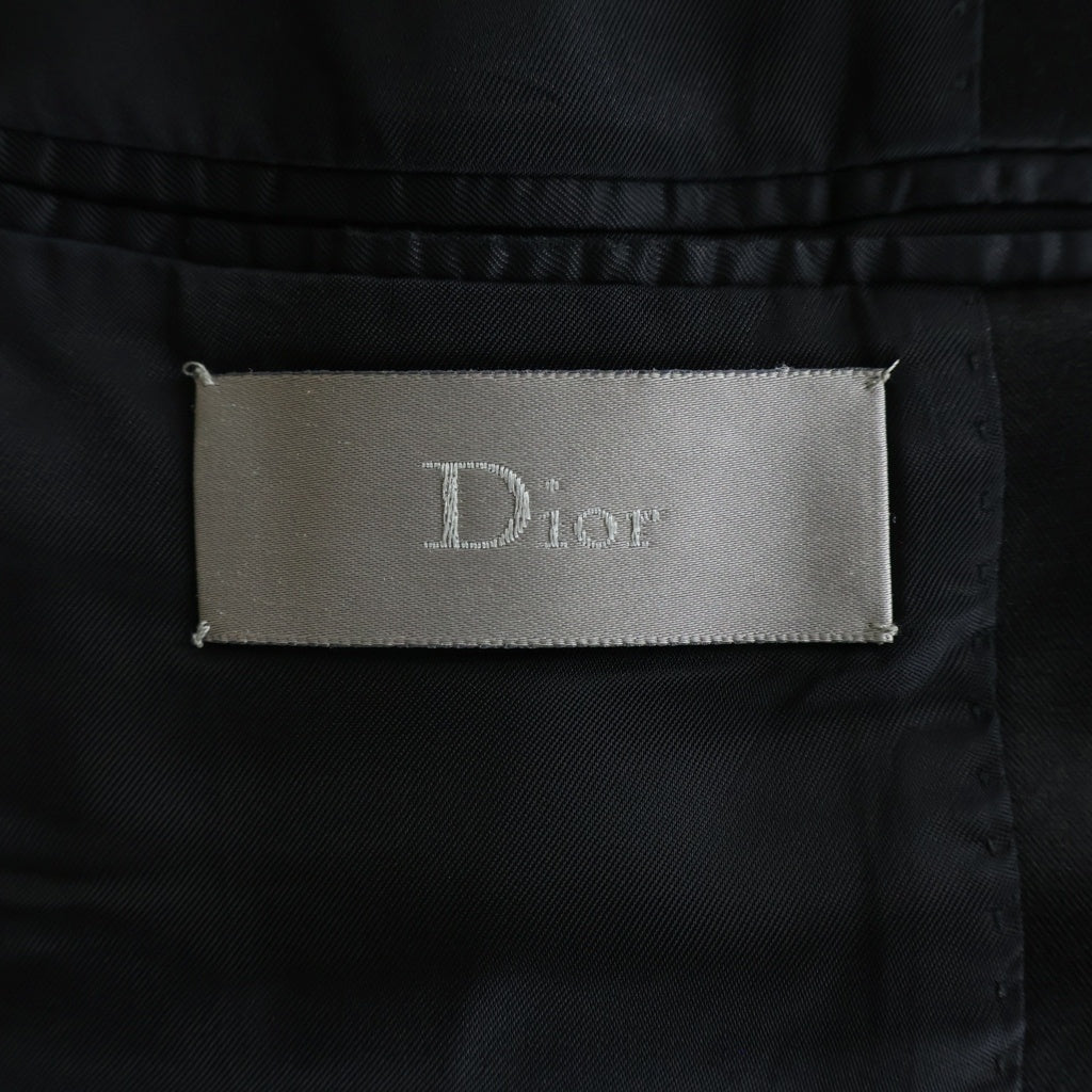 Dior HOMME(ディオールオム) 08AW サテンラペル スモーキングジャケット ブラック 8E4121810598