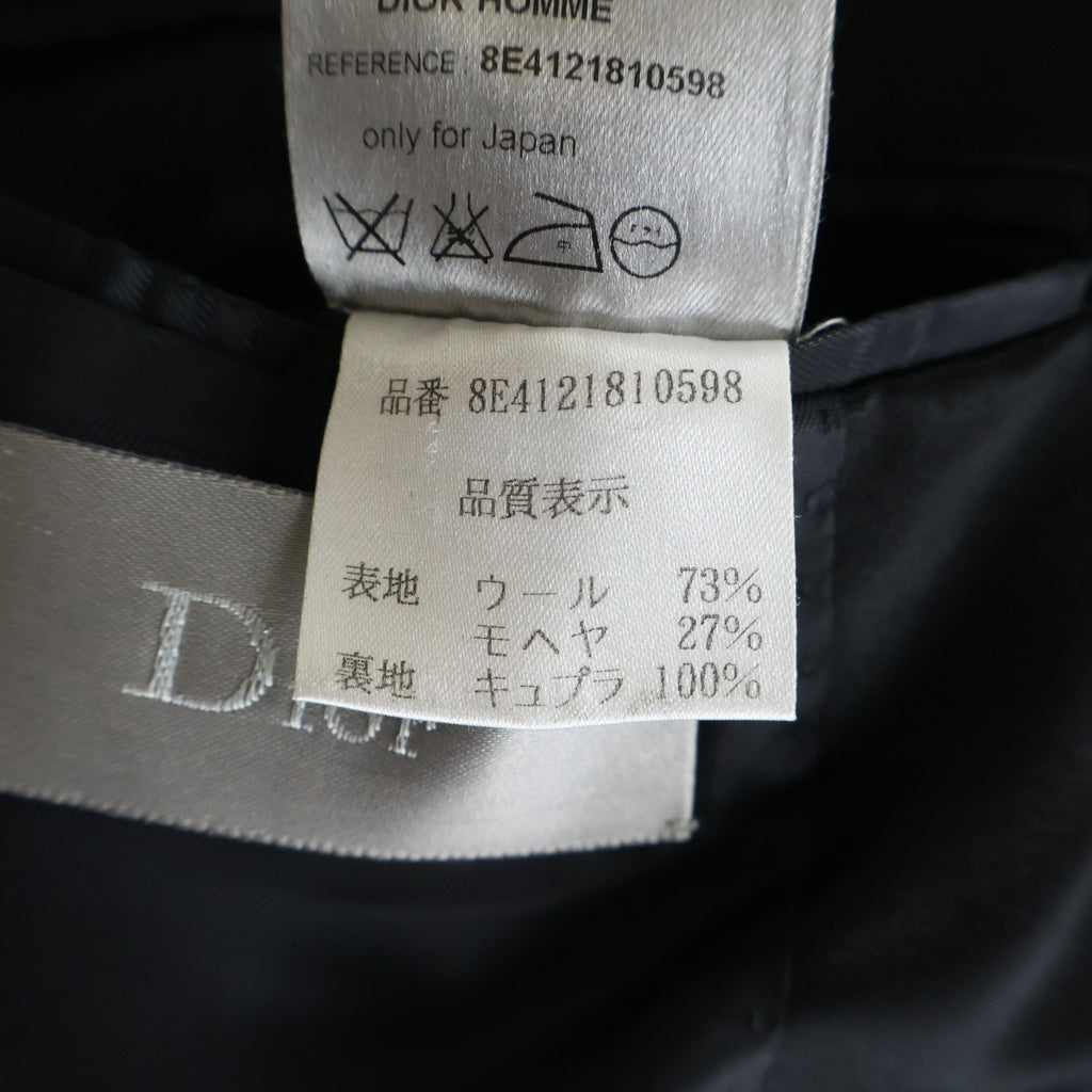 Dior HOMME(ディオールオム) 08AW サテンラペル スモーキングジャケット ブラック 8E4121810598