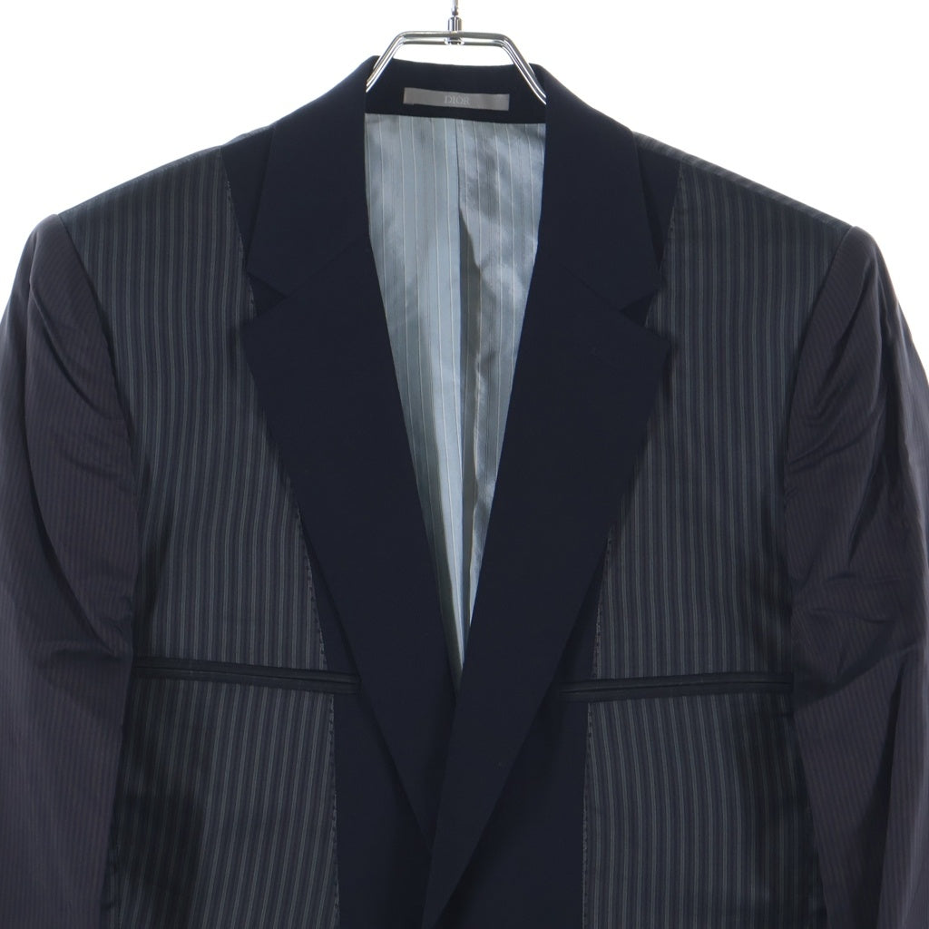 Dior HOMME(ディオールオム) 19SS ストライプ テーラード ジャケット ネイビー 923C207A493B 923C207A493B