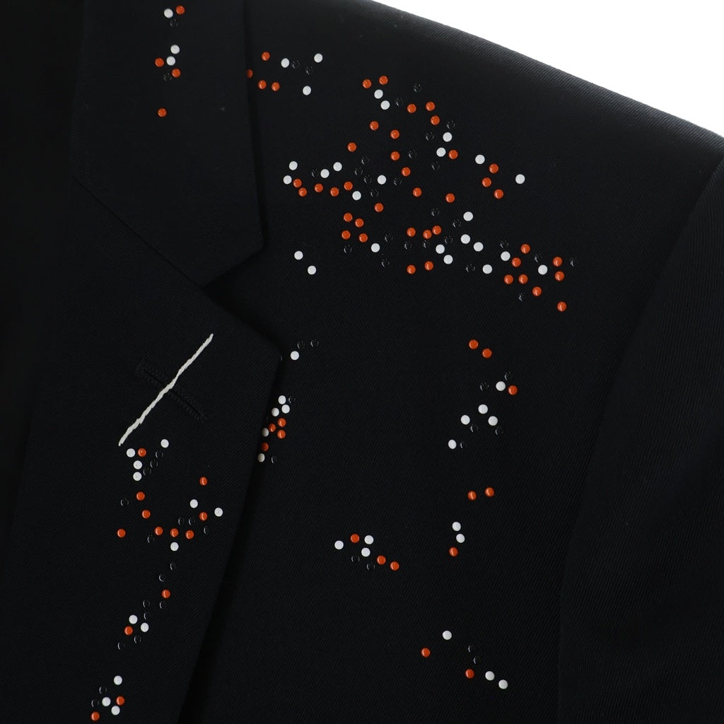 Dior HOMME(ディオールオム) 17AW ビジュウ装飾 テーラードジャケット ブラック 733C269W5956