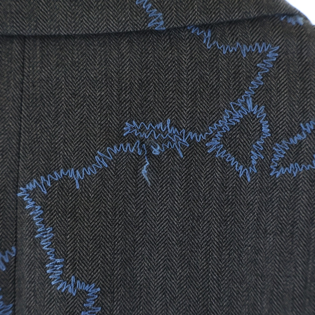 Dior HOMME(ディオールオム) 16AW 花刺繍 テーラード ジャケット グレー 663C290AM600