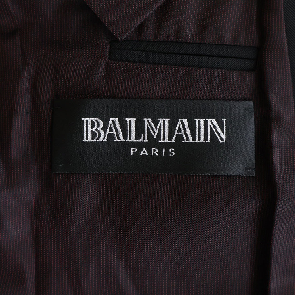 BALMAIN(バルマン) 11SS ピアステーラードジャケット ブラック 55-07-12-07014