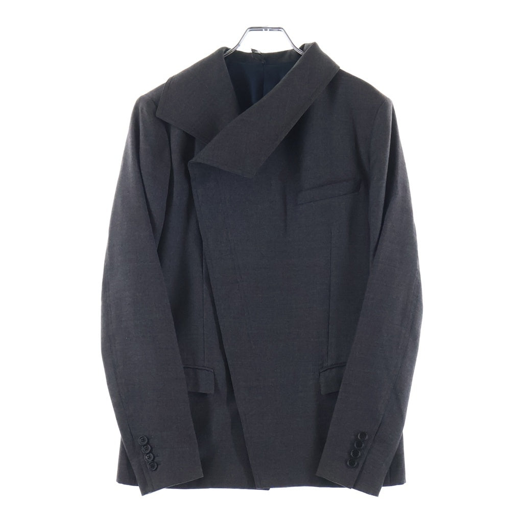 Dior HOMME(ディオールオム) 09SS アシンメトリーデザイン ジャケット グレー 9H3123341170 9H3123341170