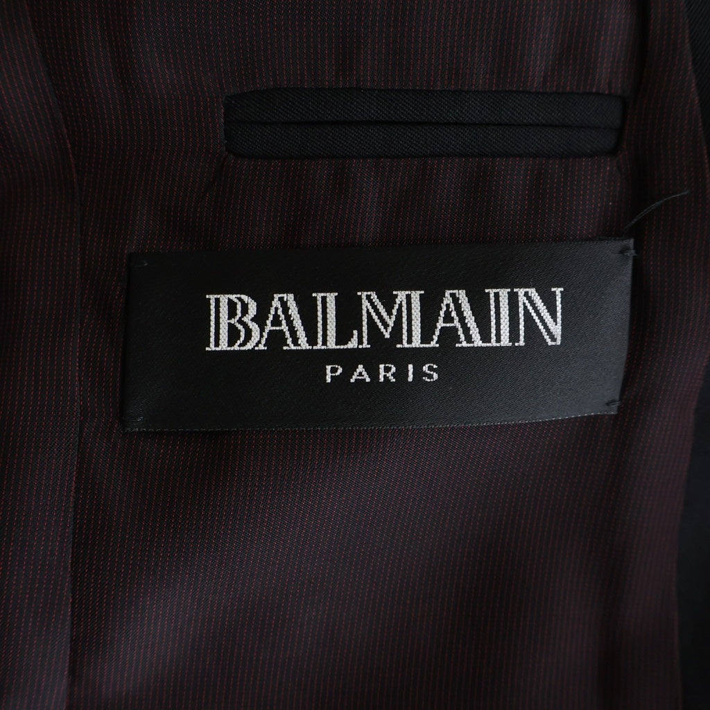 BALMAIN(バルマン) 11SS ピアステーラードジャケット ブラック 55-07-12-07014
