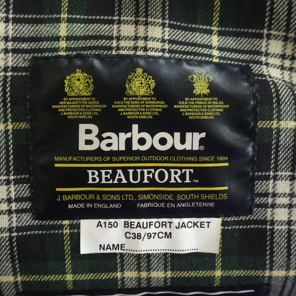 Barbour(バブアー) 90S BEAUFORT ビューフォート 3ロイヤルワラント オイルド ハンティング ジャケット カーキ