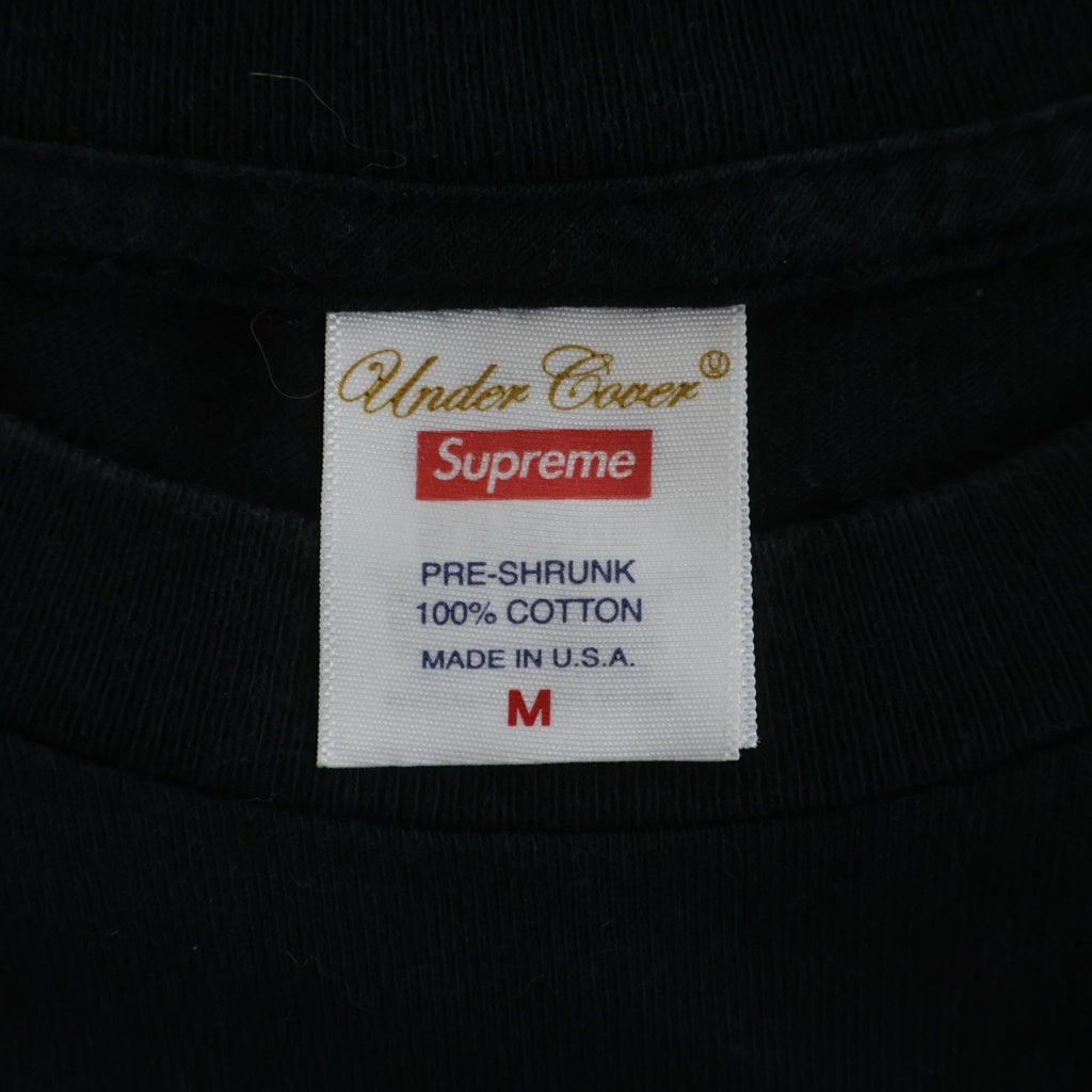 SUPREME(シュプリーム) 23SS × UNDERCOVER Tag Tee アンダーカバー タグ グラフィックプリント クルーネック半袖Tシャツ カットソー ブラック/ホワイト